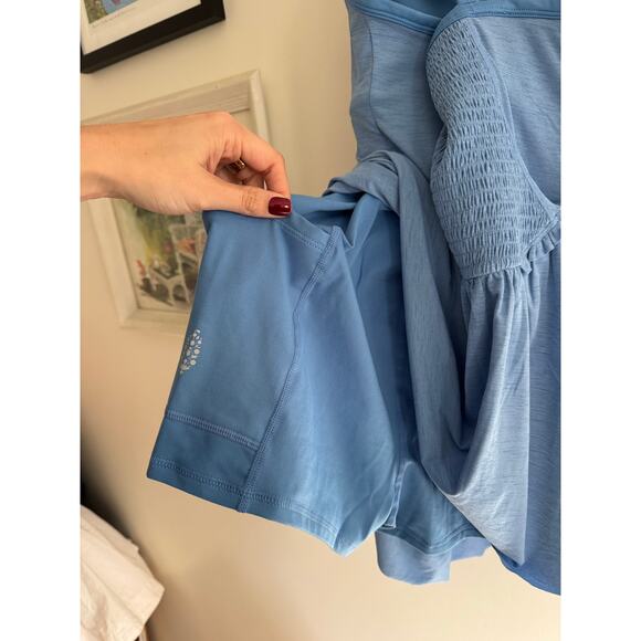 FREE PEOPLE Smockin Hot Dress Denim Haze Size Medium - Picture 7 of 7